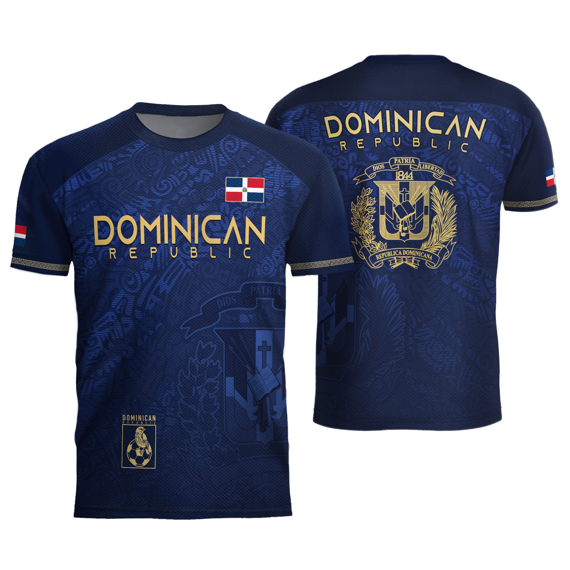 Dominican Heritage Soccer Jersey Navy And Gold, Cultural Pride and National Identity