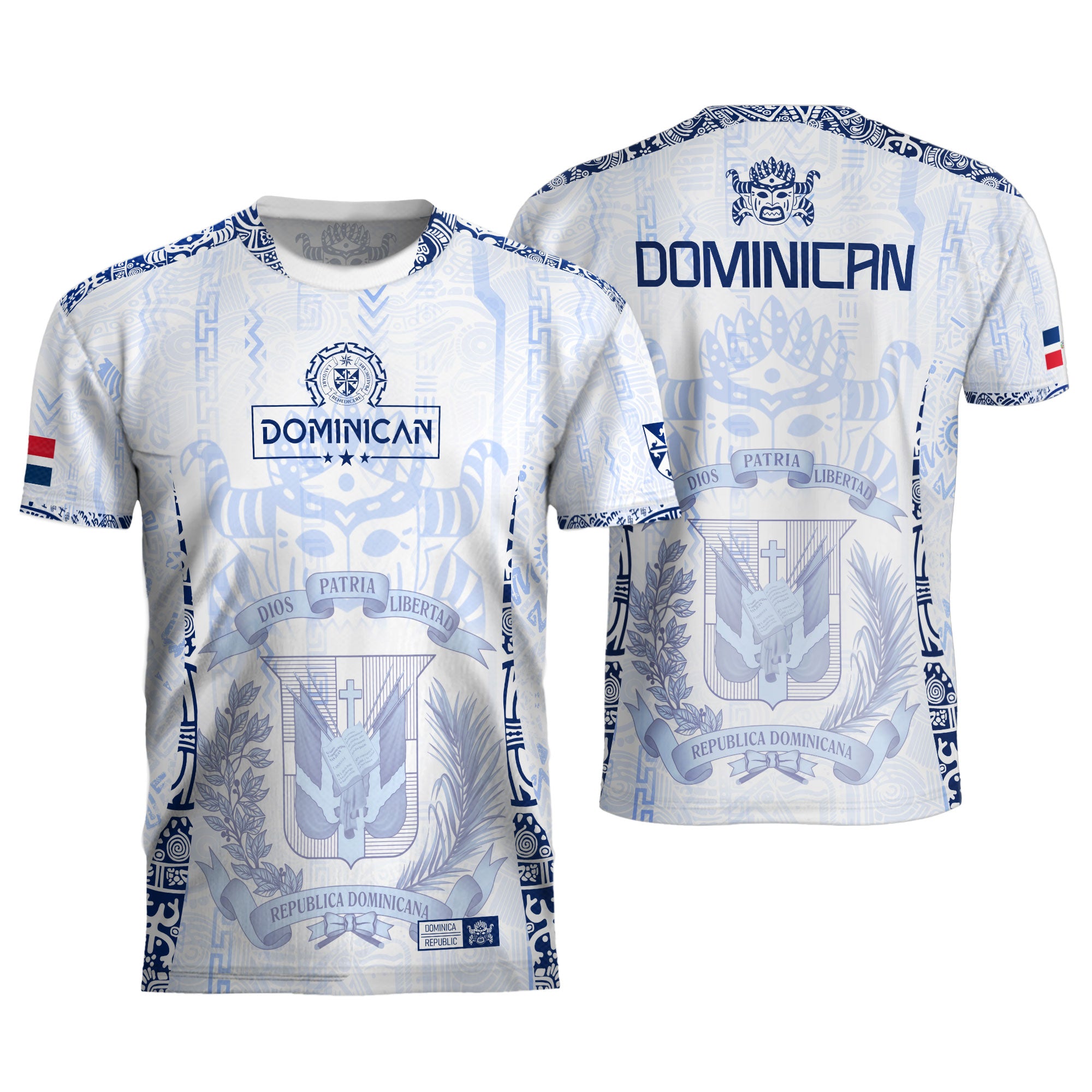 Dominican Republic Orgullo Dominicano White Mask Soccer Jersey