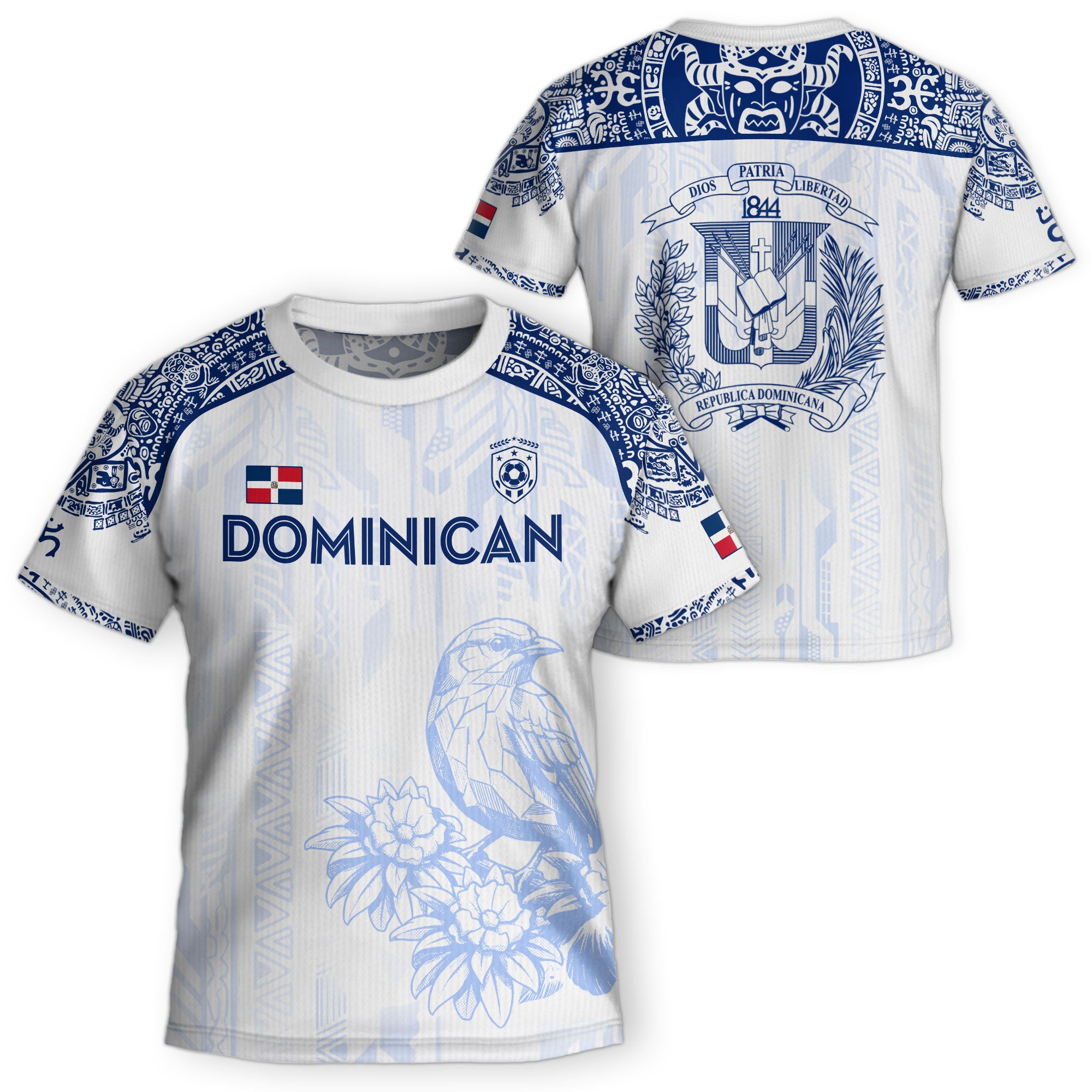 Dominican Republic Kids Youth Orgullo Dominicano White Cigua Palmera Soccer Jersey