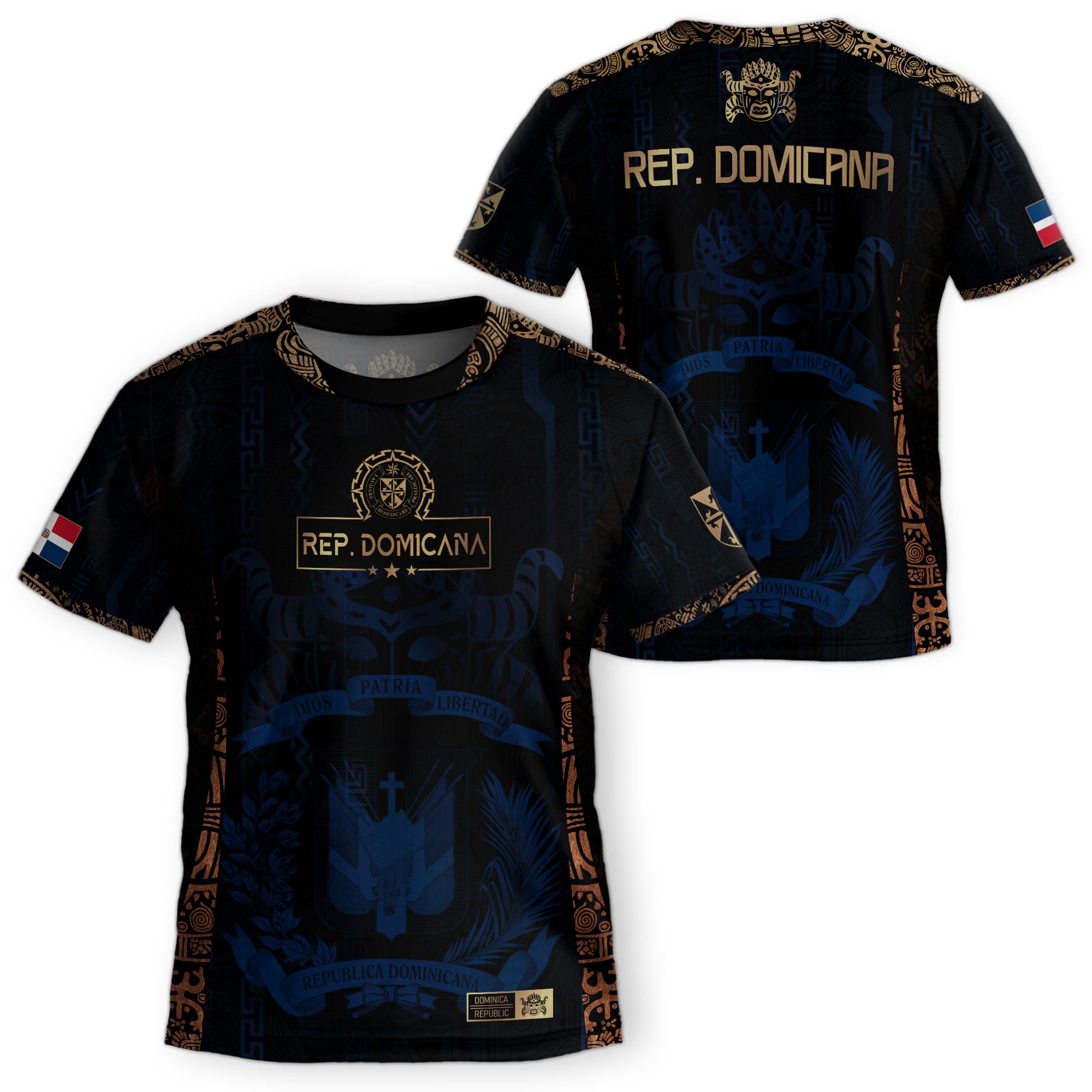 Dominican Kids Soccer Jersey Navy Pride Collection