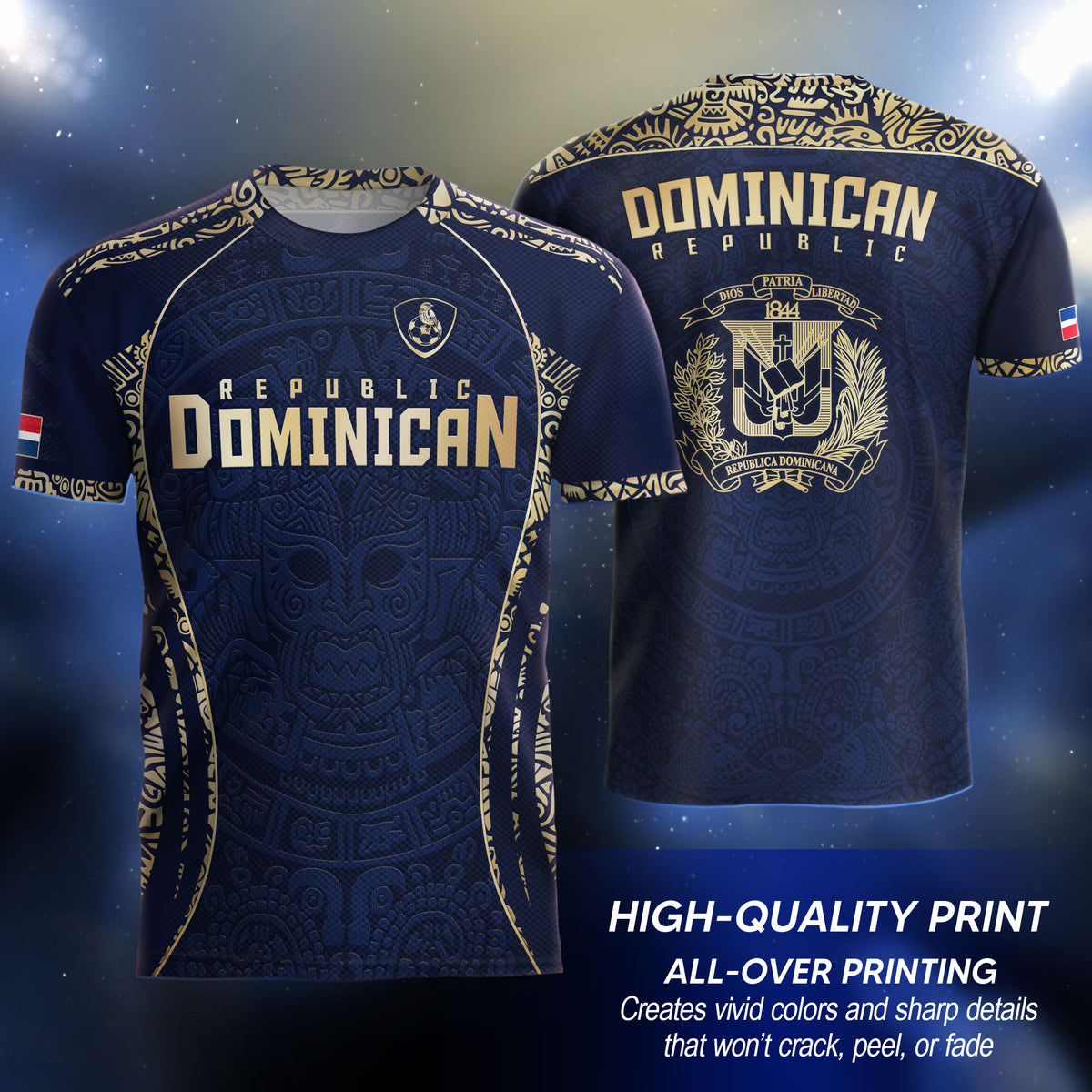 Dominican National Pride Soccer Jersey Navy And Gold, Culture Beyond the Game