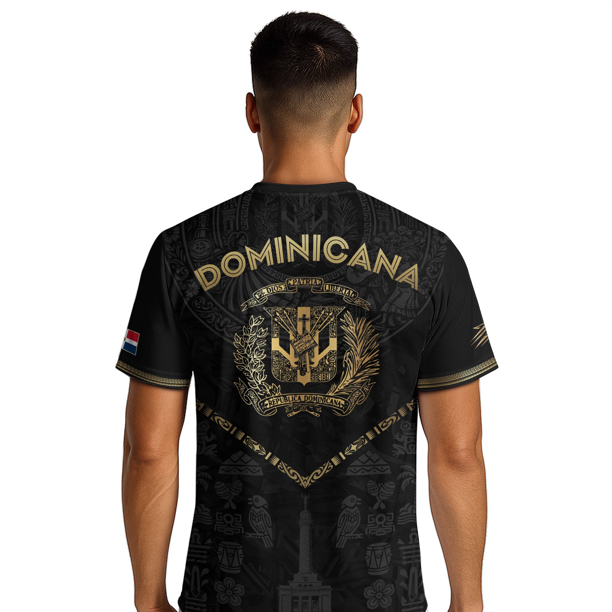 Dominican Heritage Soccer Jersey Black Gold, Cultural Identity & National Pride