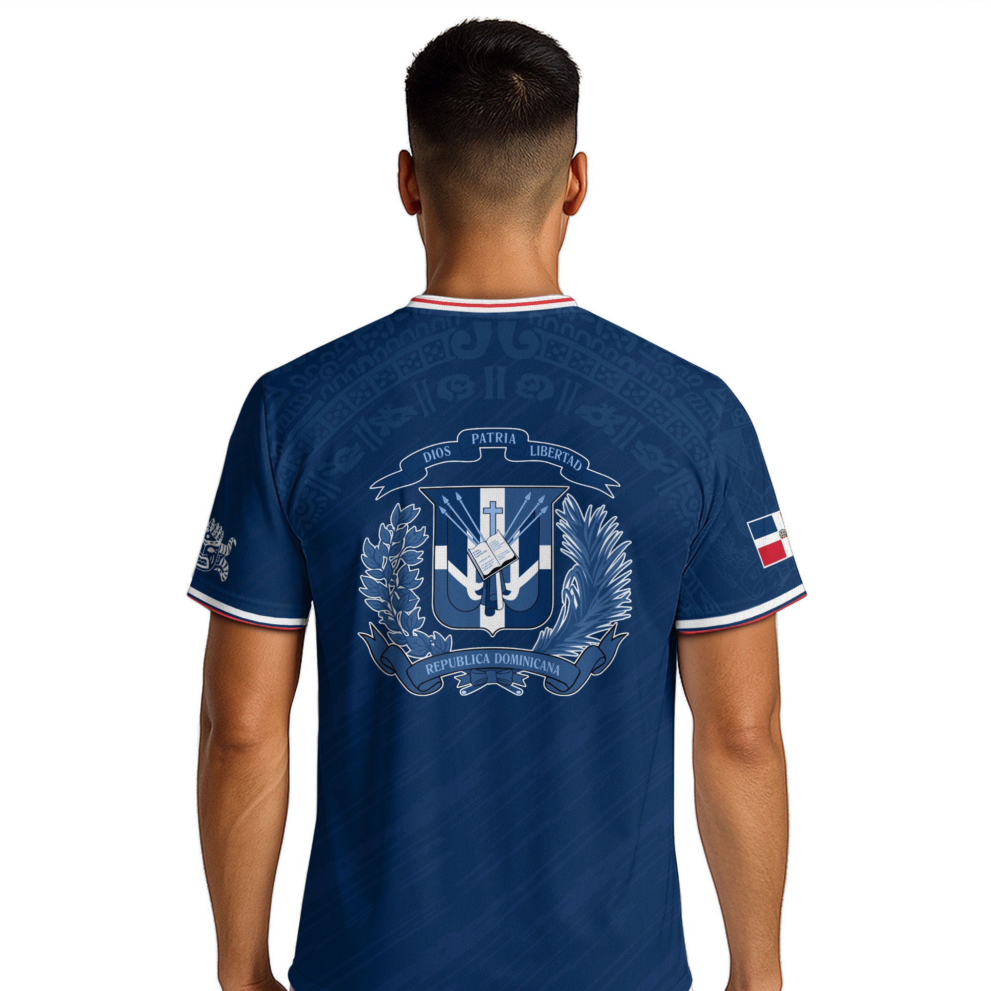 Dominican Republic Heritage Royal Navy National Graphic Soccer Jersey