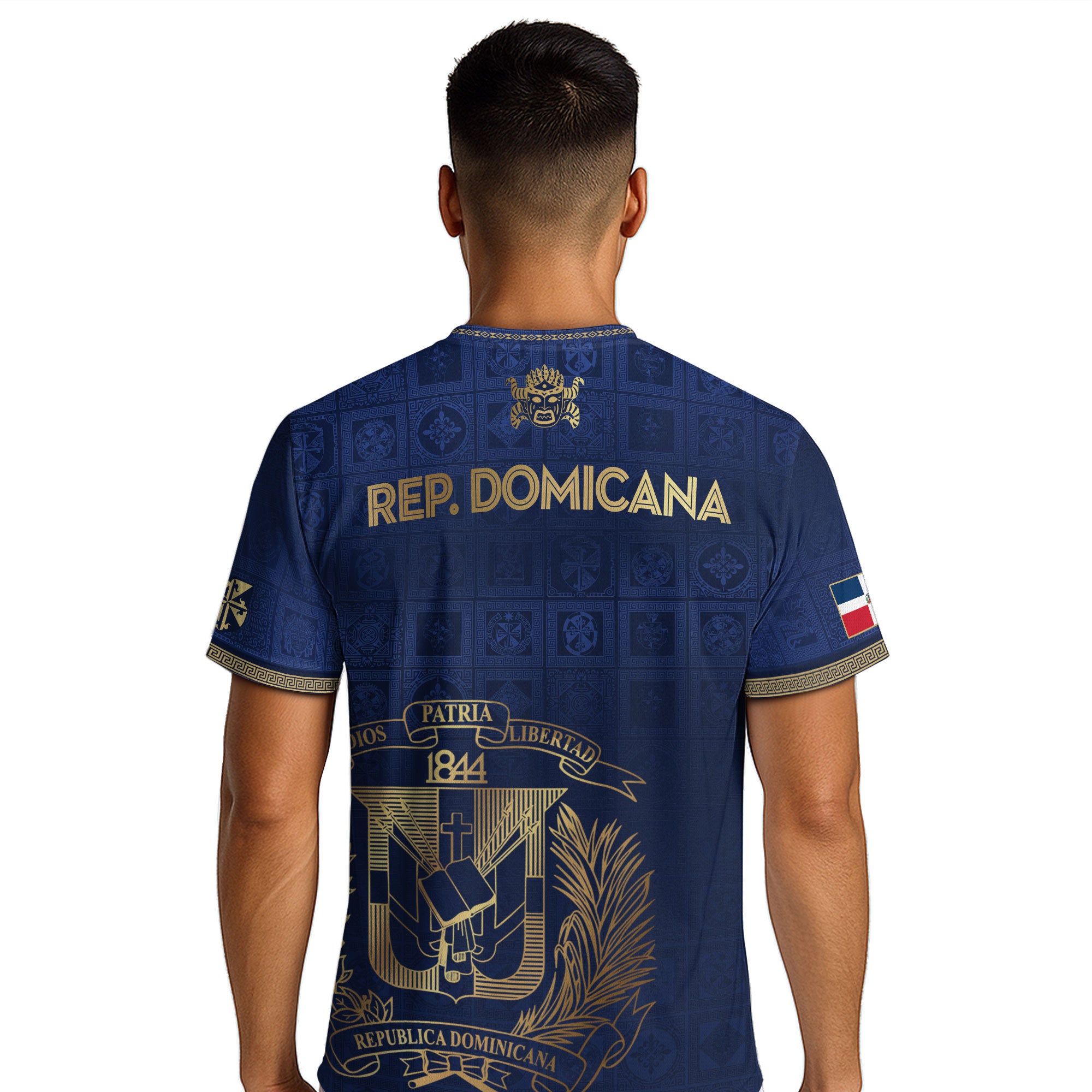 Dominican Republic Heritage Navy Gold Athletic Independence Soccer Jersey