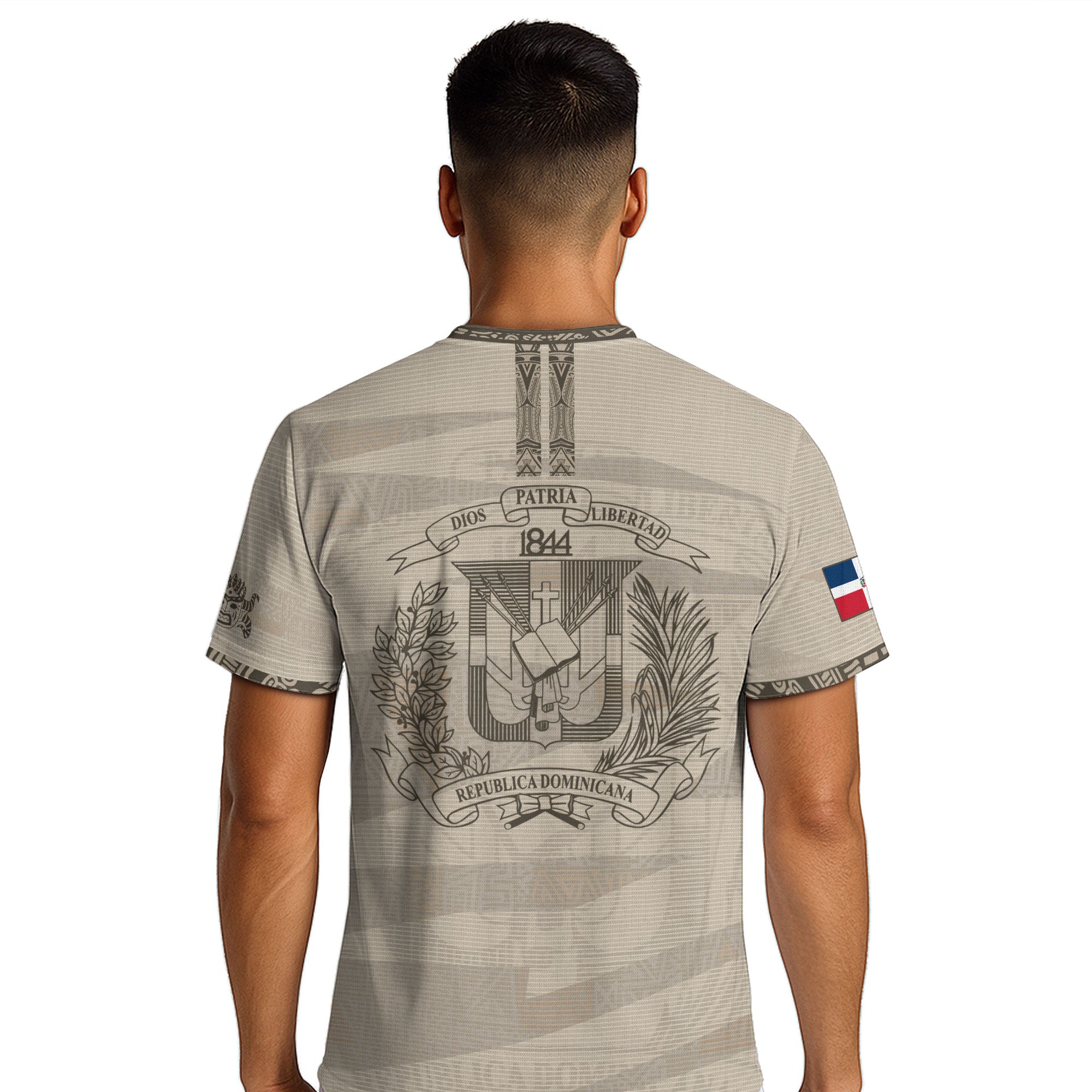 Dominican Republic Heritage Beige Earth Tone National Soccer Jersey