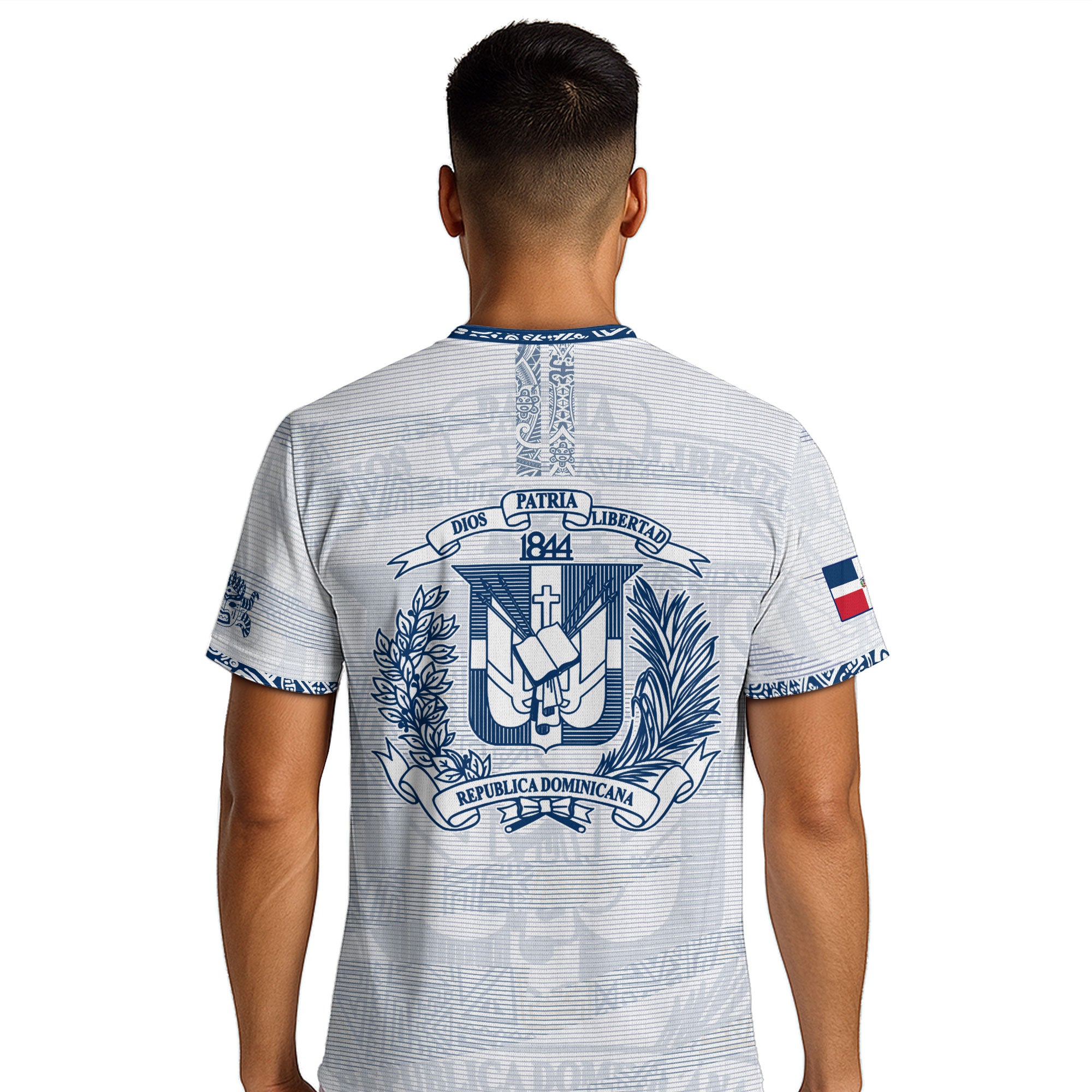 Dominican Republic Heritage White Blue National Soccer Jersey