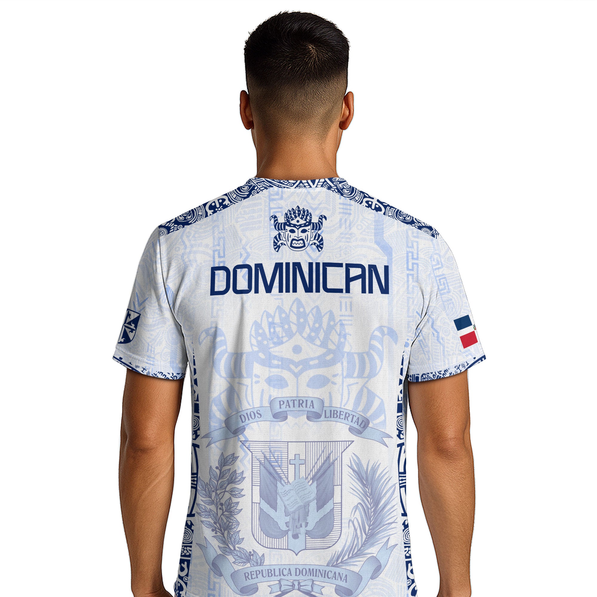 Dominican Republic Orgullo Dominicano White Mask Soccer Jersey