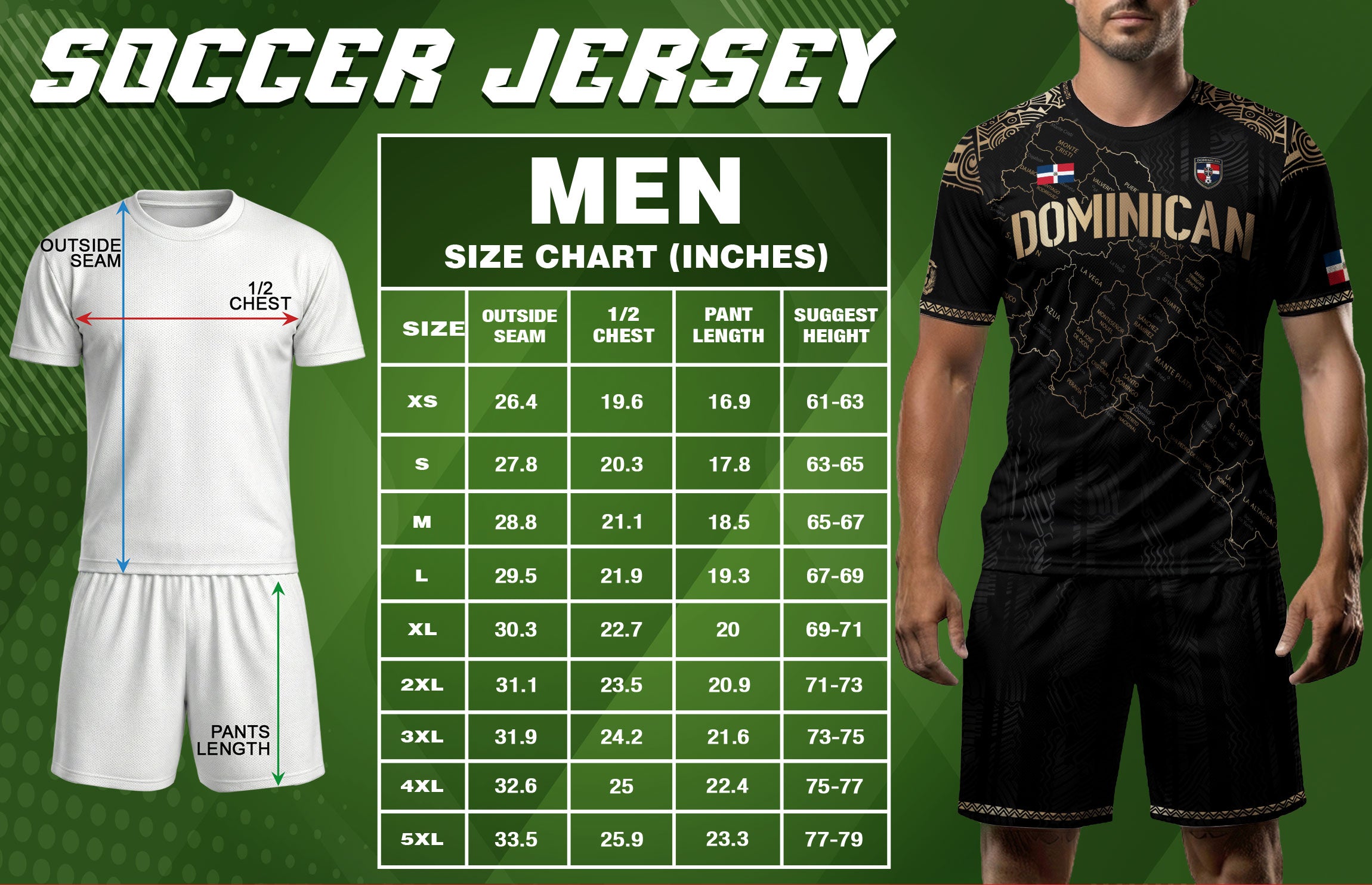 Dominican Heritage Soccer Jersey with Island Map Black Gold, Taino Inspired National Pride Shirt