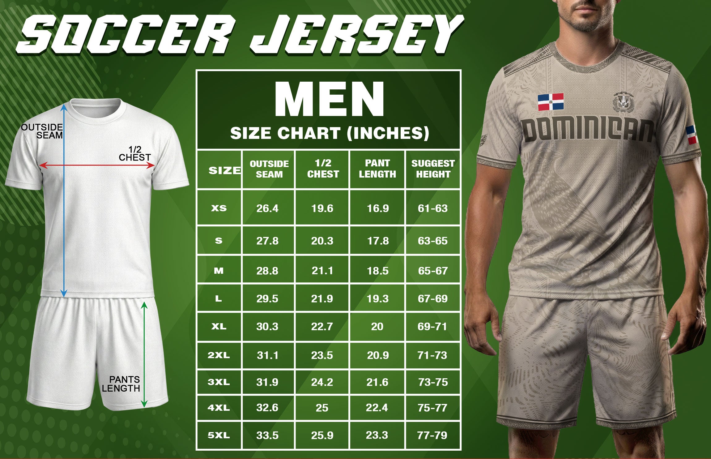 Dominican Republic Heritage Beige Olive Vintage Athletic Taino Art Soccer Jersey