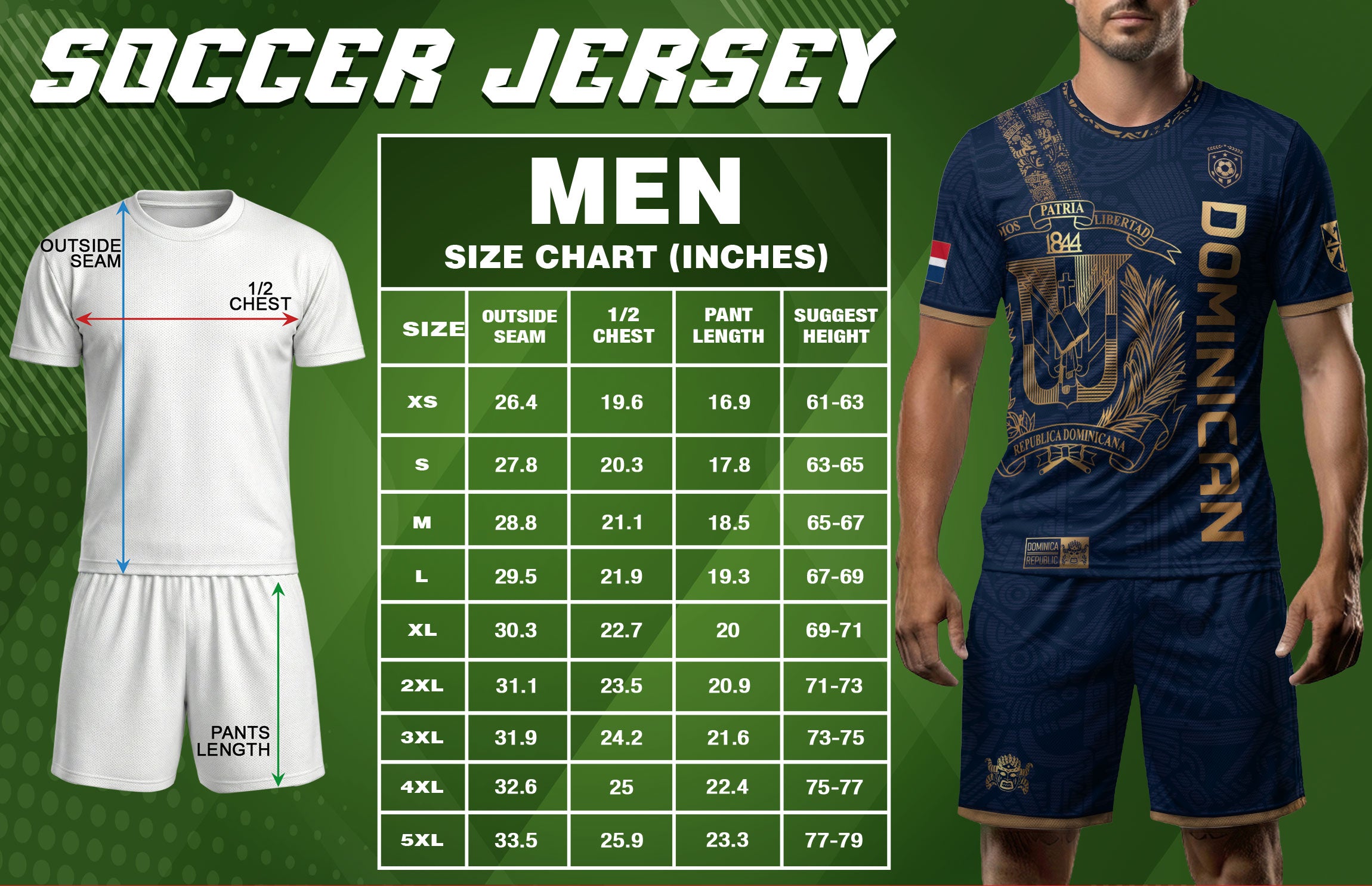 Dominican Republic Navy Gold Vintage National Heritage Shirt Soccer Jersey