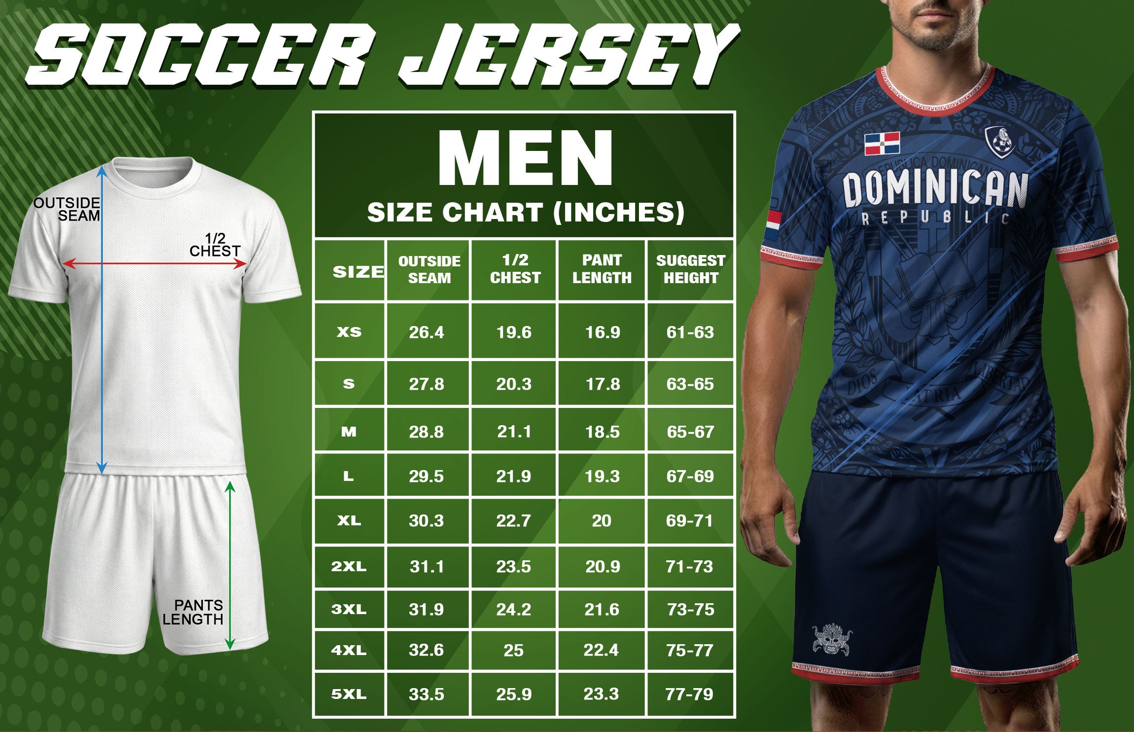 Dominican Republic Navy Red National Symbol Pattern Graphic Pride Soccer Jersey
