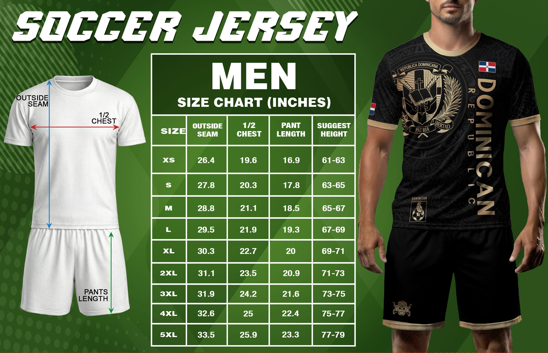 Dominican Republic Coat of Arms Black Gold Heritage National Pride Soccer Jersey