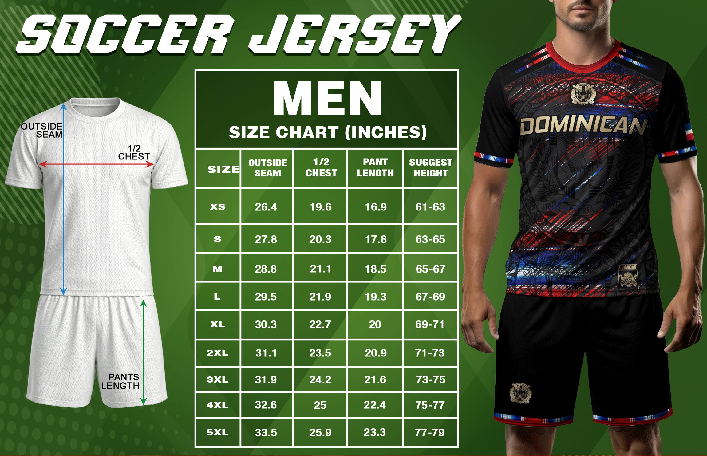 Dominican Heritage Pride Soccer Jersey Black Red Navy, Cultural Unity Collection