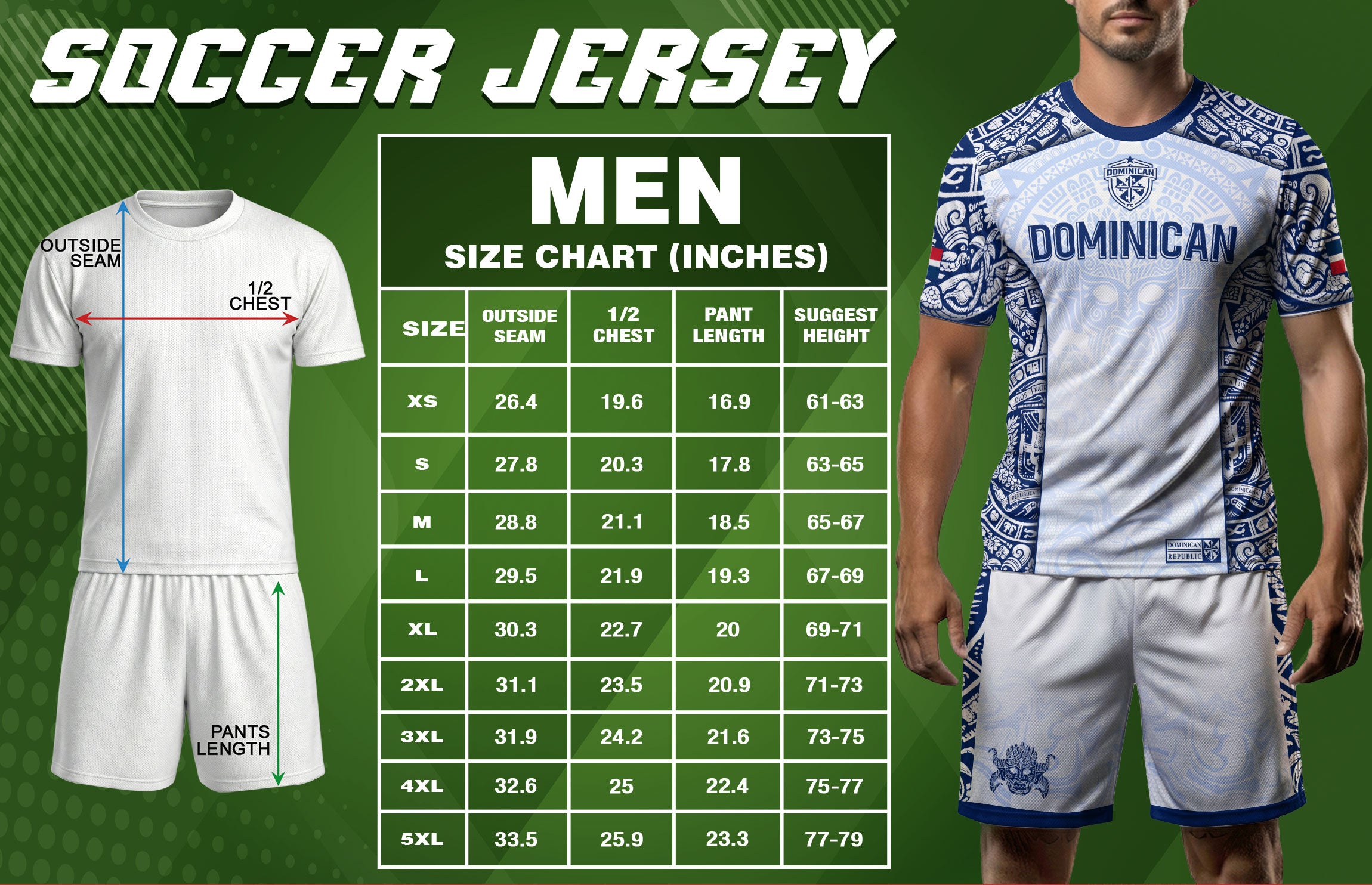 Dominican Republic Heritage White Taino Tribal Style Pride Soccer Jersey