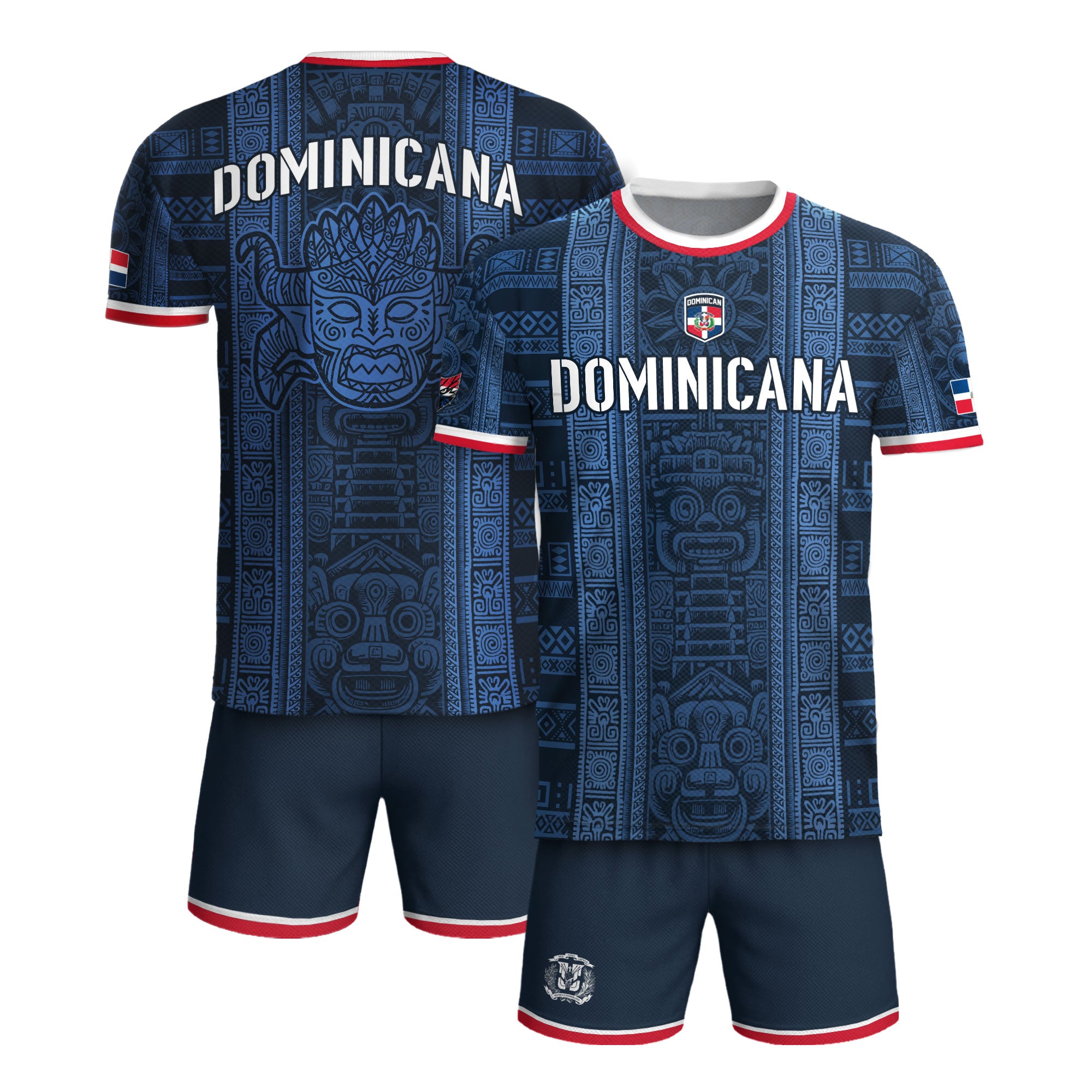 Dominican Cultural Heritage Soccer Jersey Navy, Identity & Pride Edition