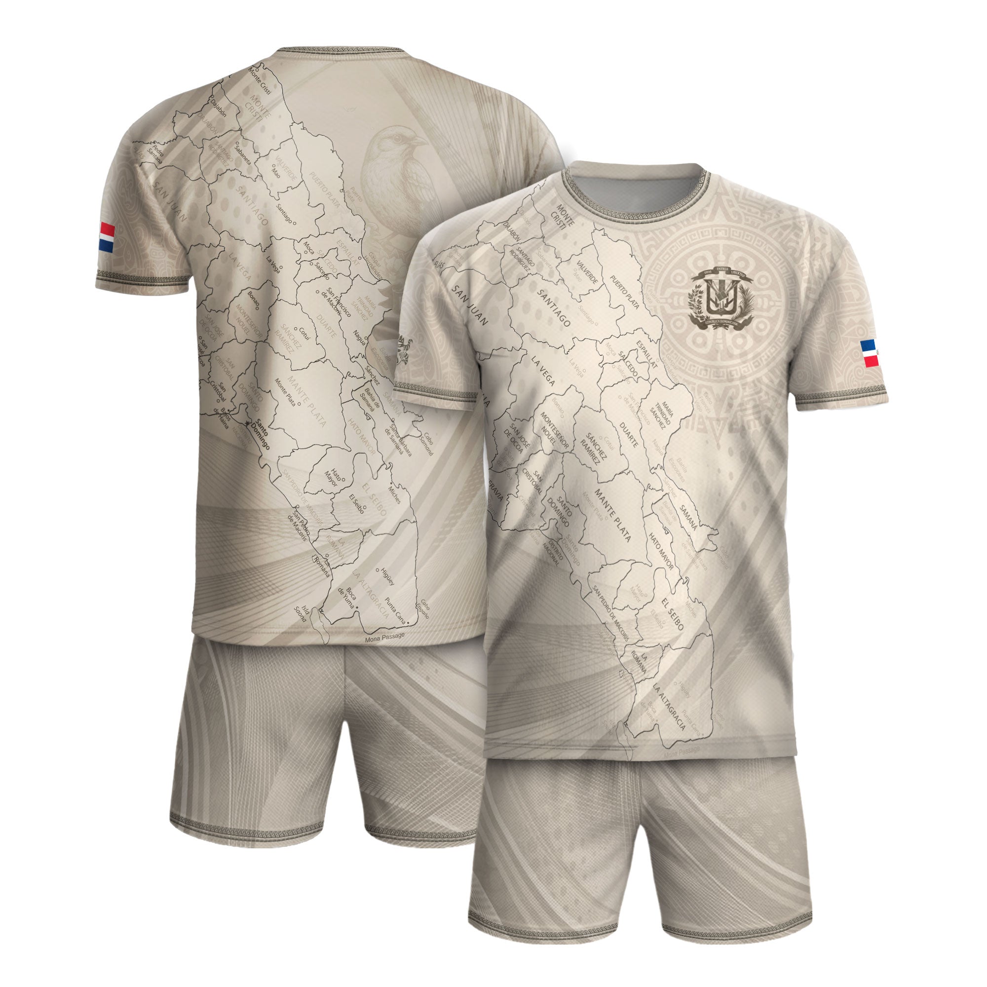 Dominican Cultural Identity Soccer Jersey Beige, Heritage & Pride Edition