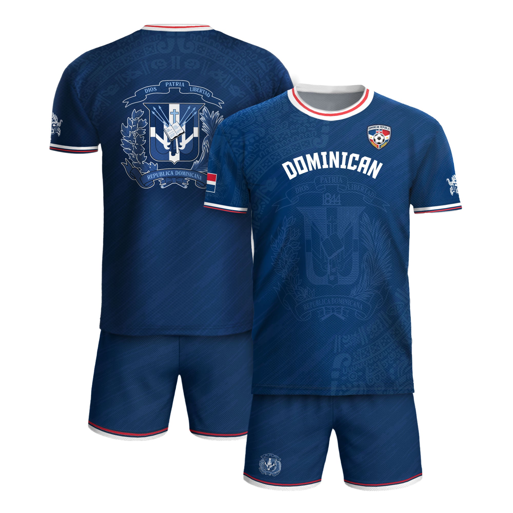 Dominican Republic Heritage Royal Navy National Graphic Soccer Jersey