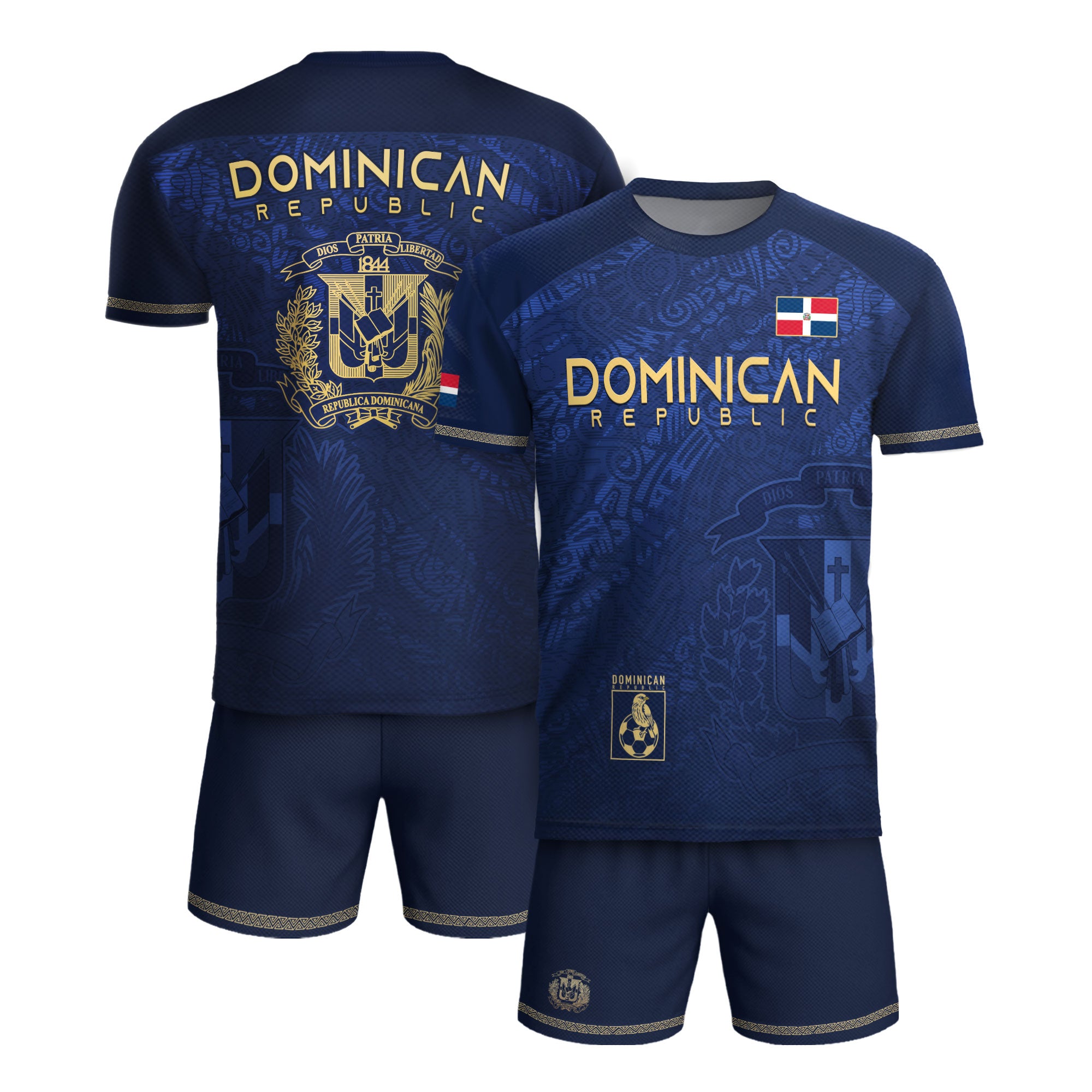 Dominican Heritage Soccer Jersey Navy And Gold, Cultural Pride and National Identity