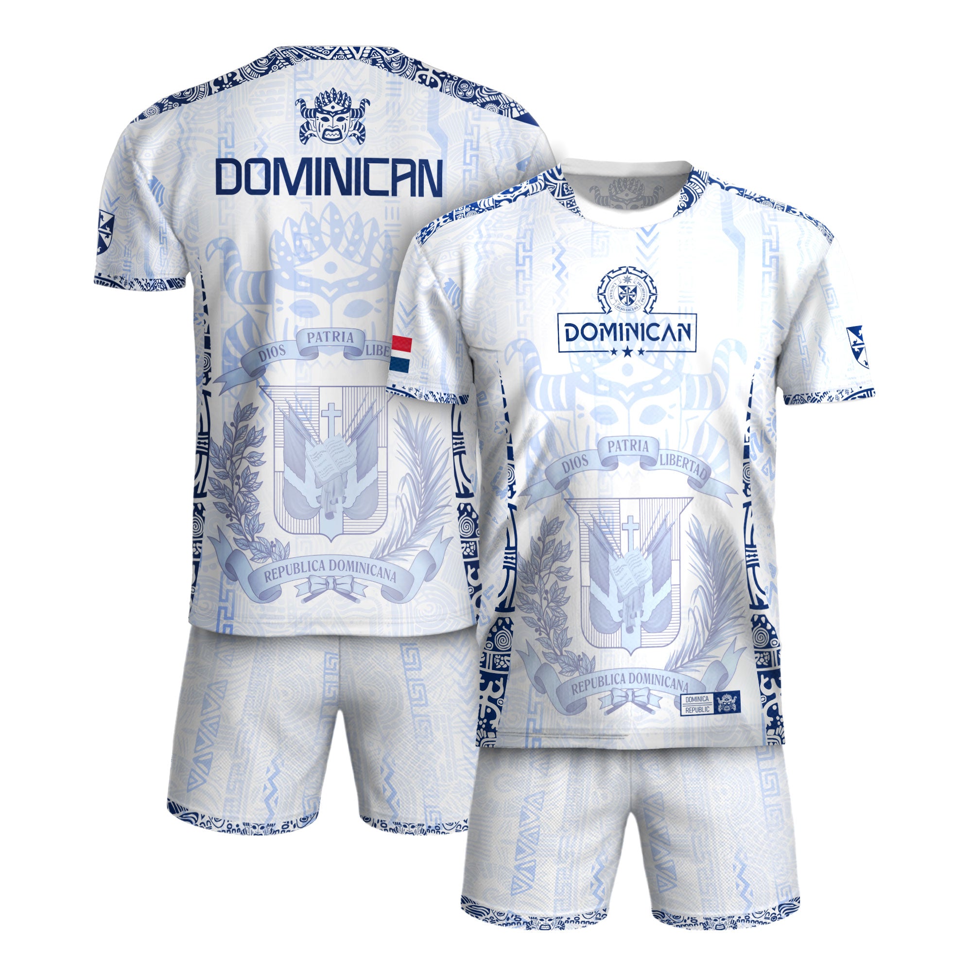 Dominican Republic Orgullo Dominicano White Mask Soccer Jersey