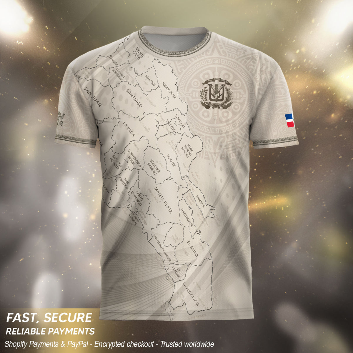Dominican Cultural Identity Soccer Jersey Beige, Heritage & Pride Edition