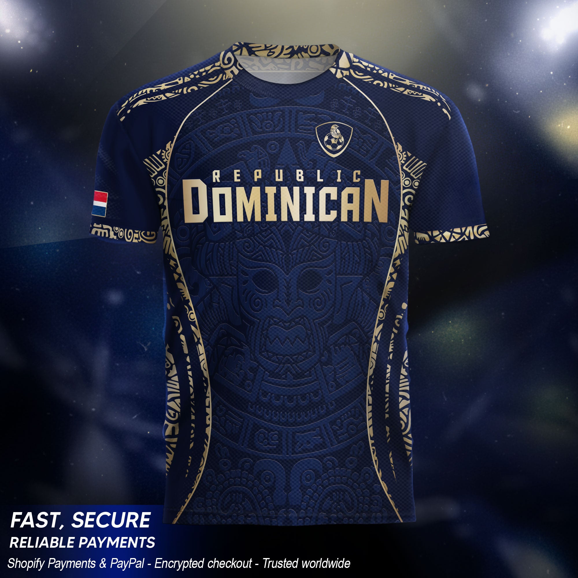 Dominican National Pride Soccer Jersey Navy And Gold, Culture Beyond the Game