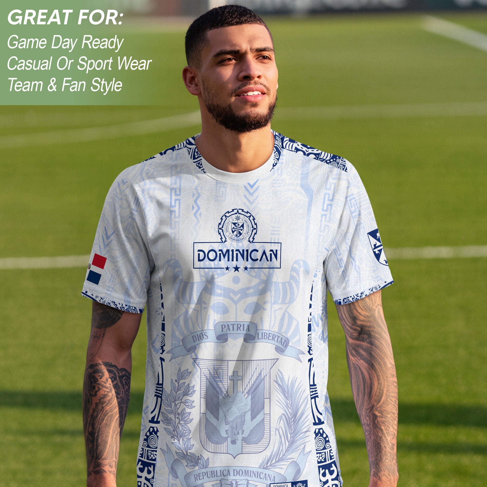 Dominican Republic Orgullo Dominicano White Mask Soccer Jersey