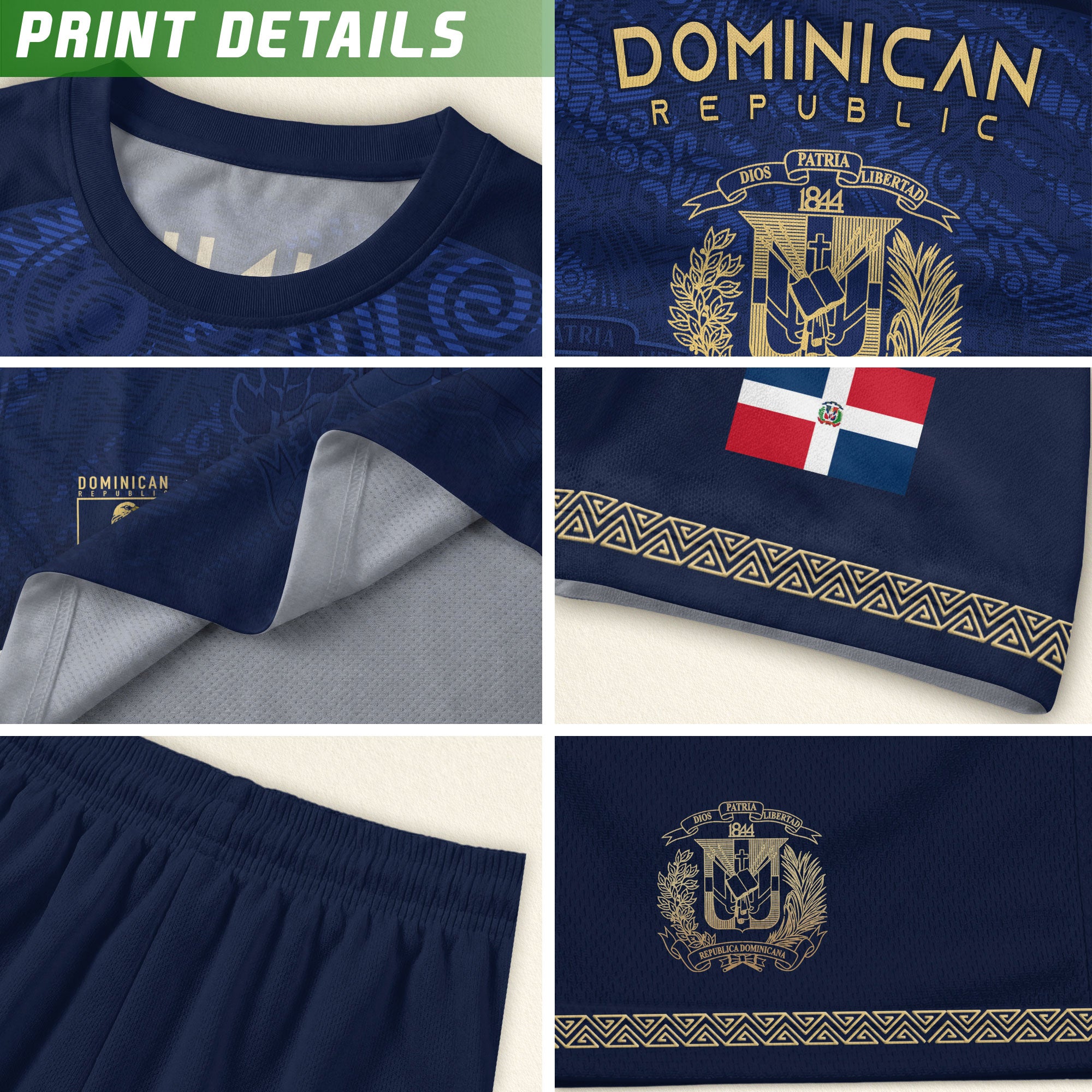 Dominican Heritage Soccer Jersey Navy And Gold, Cultural Pride and National Identity