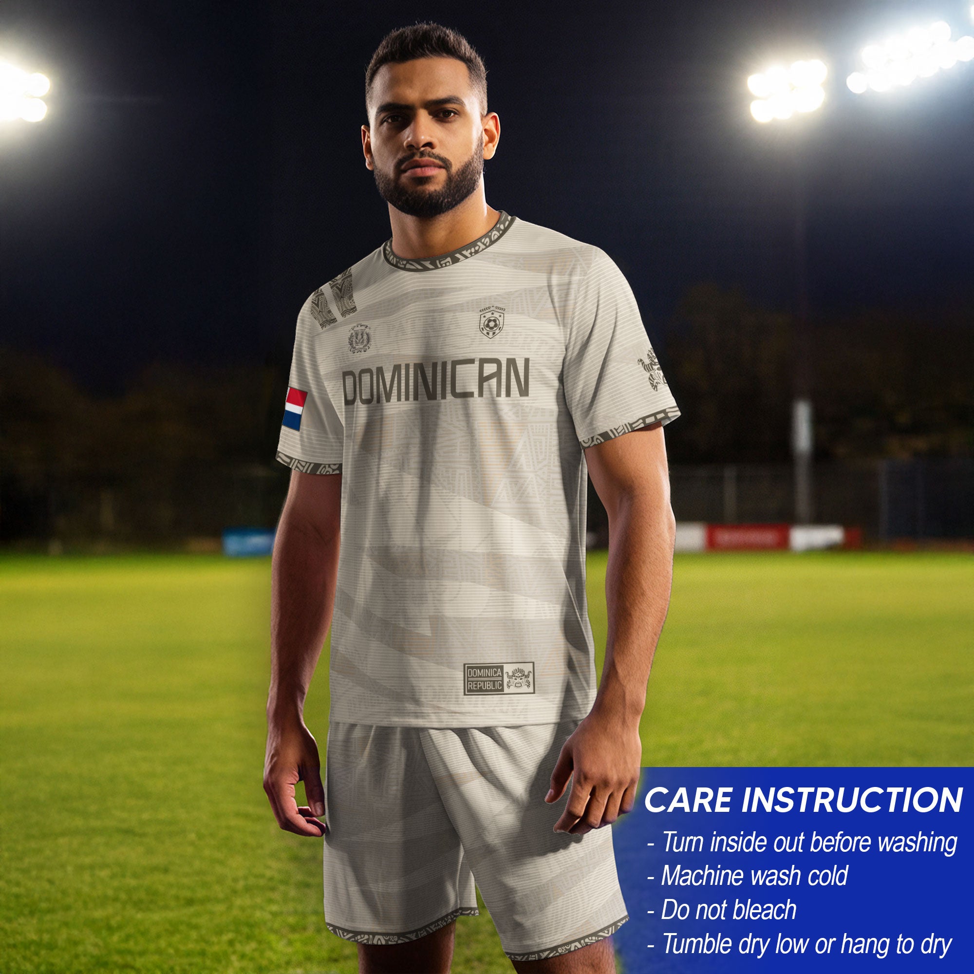 Dominican Republic Heritage Beige Earth Tone National Soccer Jersey