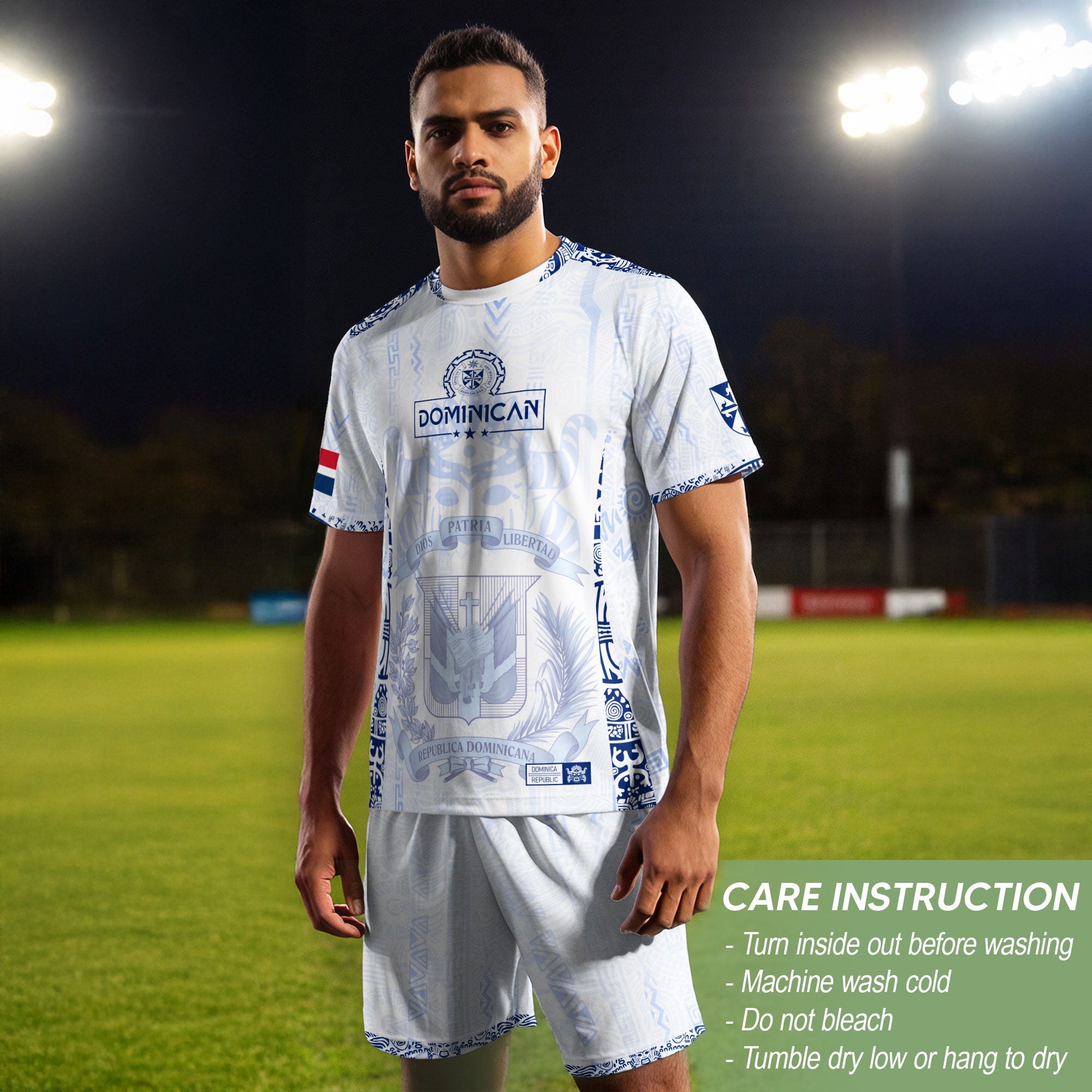 Dominican Republic Orgullo Dominicano White Mask Soccer Jersey