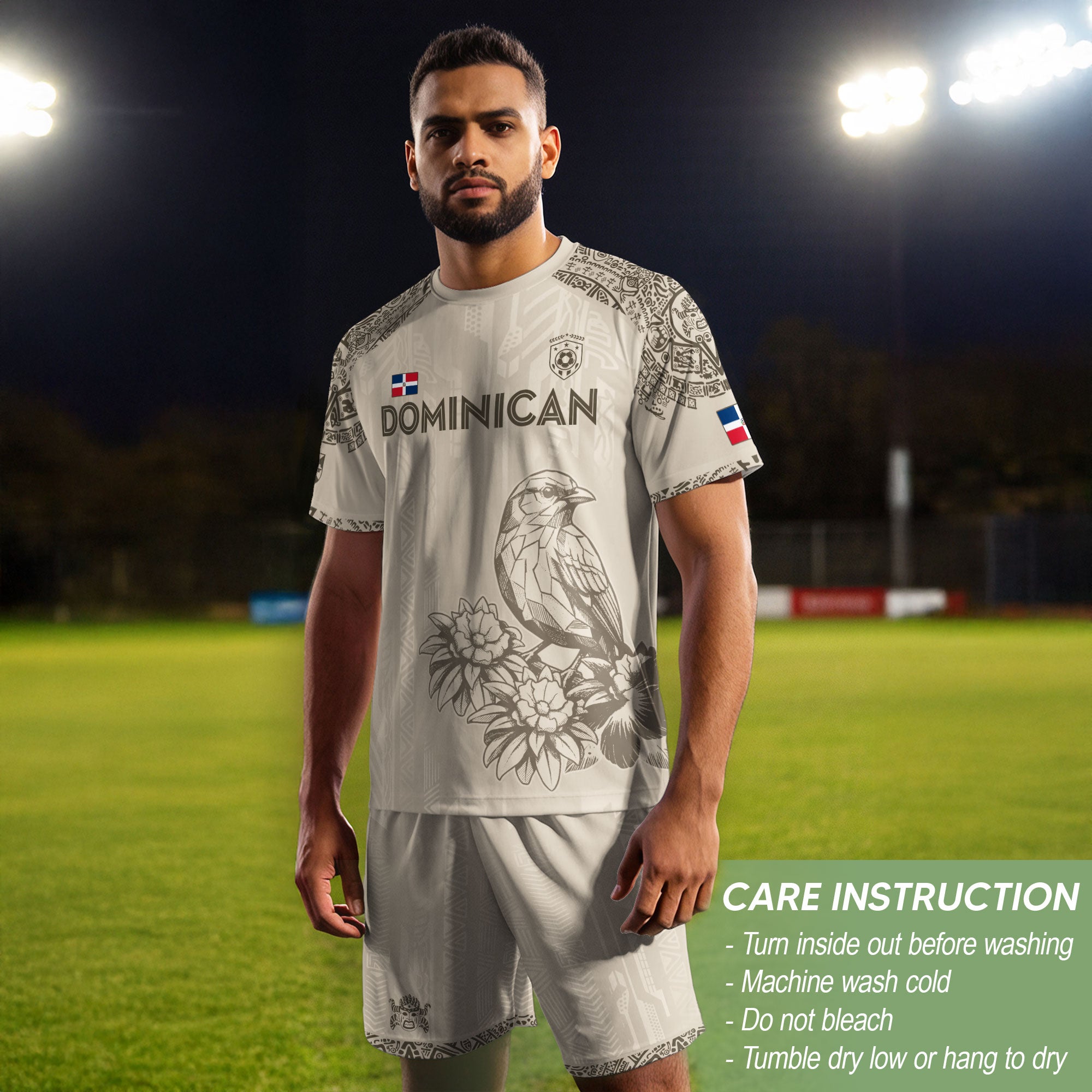 Dominican Republic Orgullo Dominicano Beige Cigua Palmera Soccer Jersey