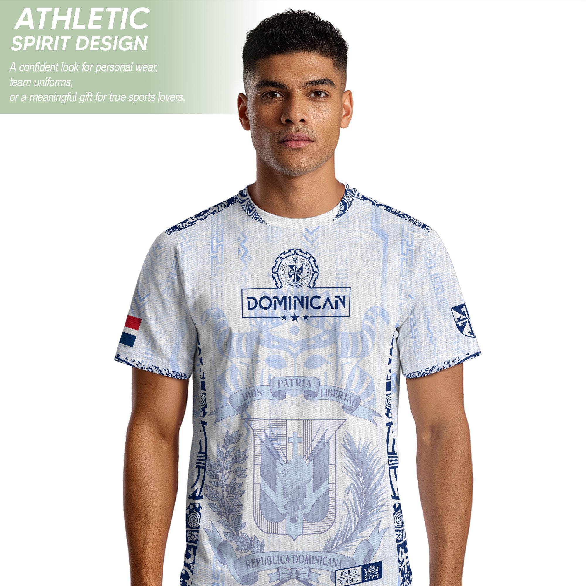 Dominican Republic Orgullo Dominicano White Mask Soccer Jersey