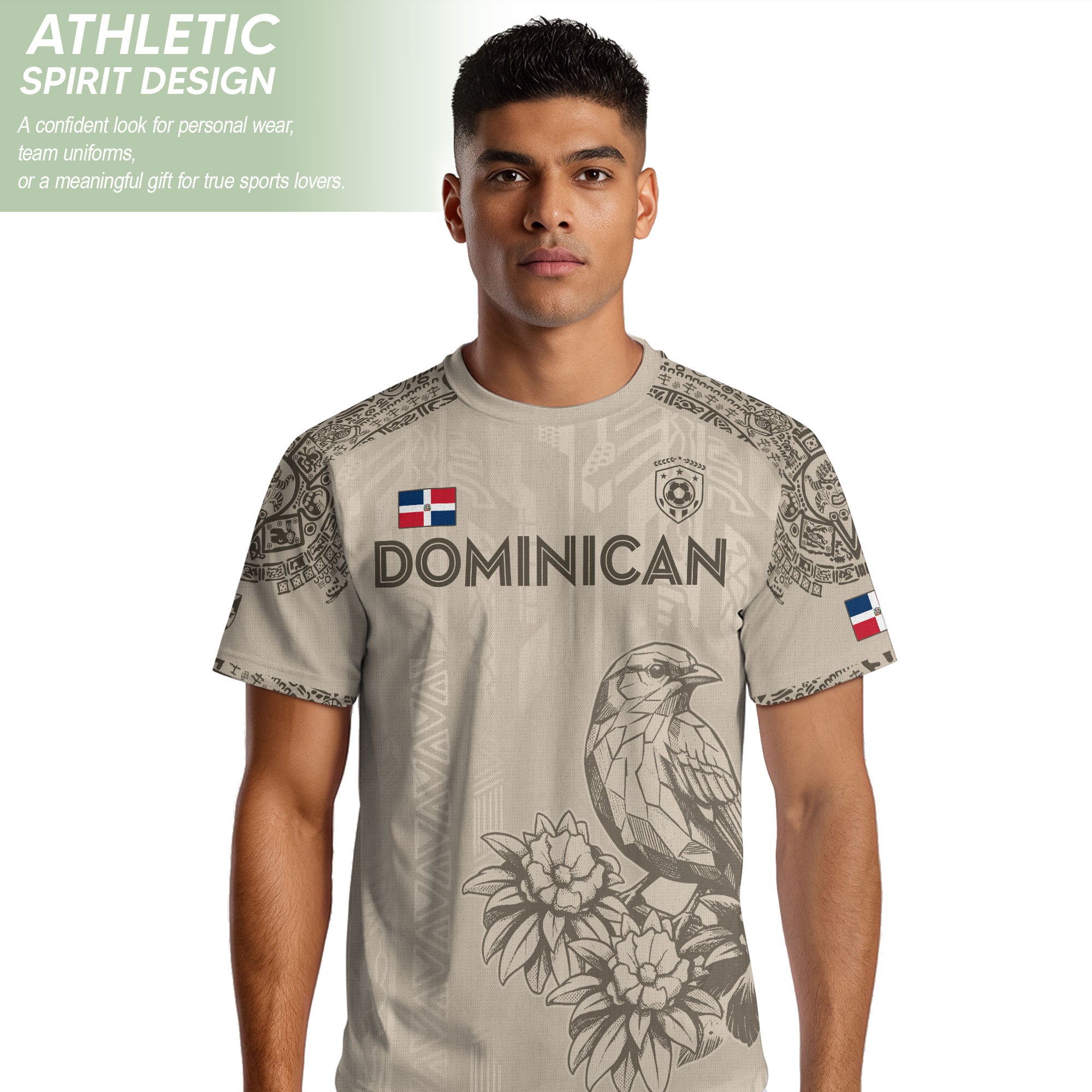 Dominican Republic Orgullo Dominicano Beige Cigua Palmera Soccer Jersey
