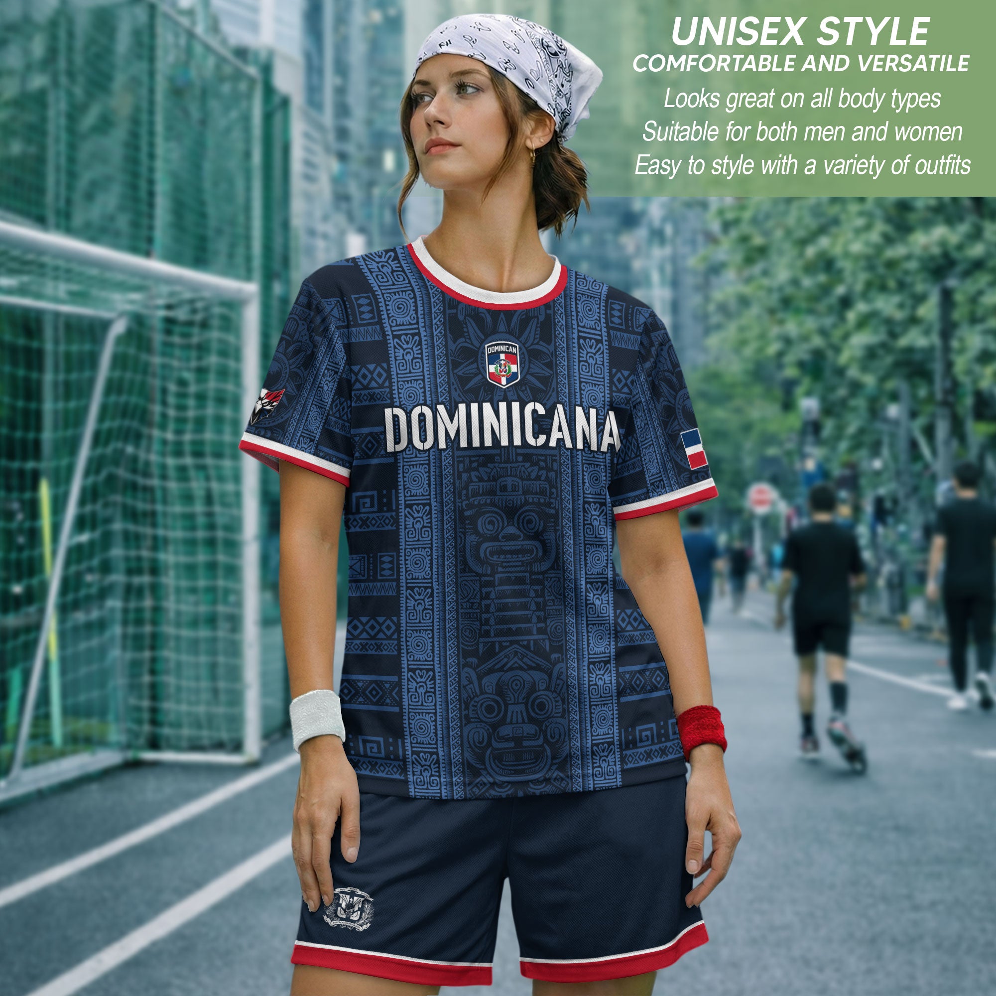 Dominican Cultural Heritage Soccer Jersey Navy, Identity & Pride Edition
