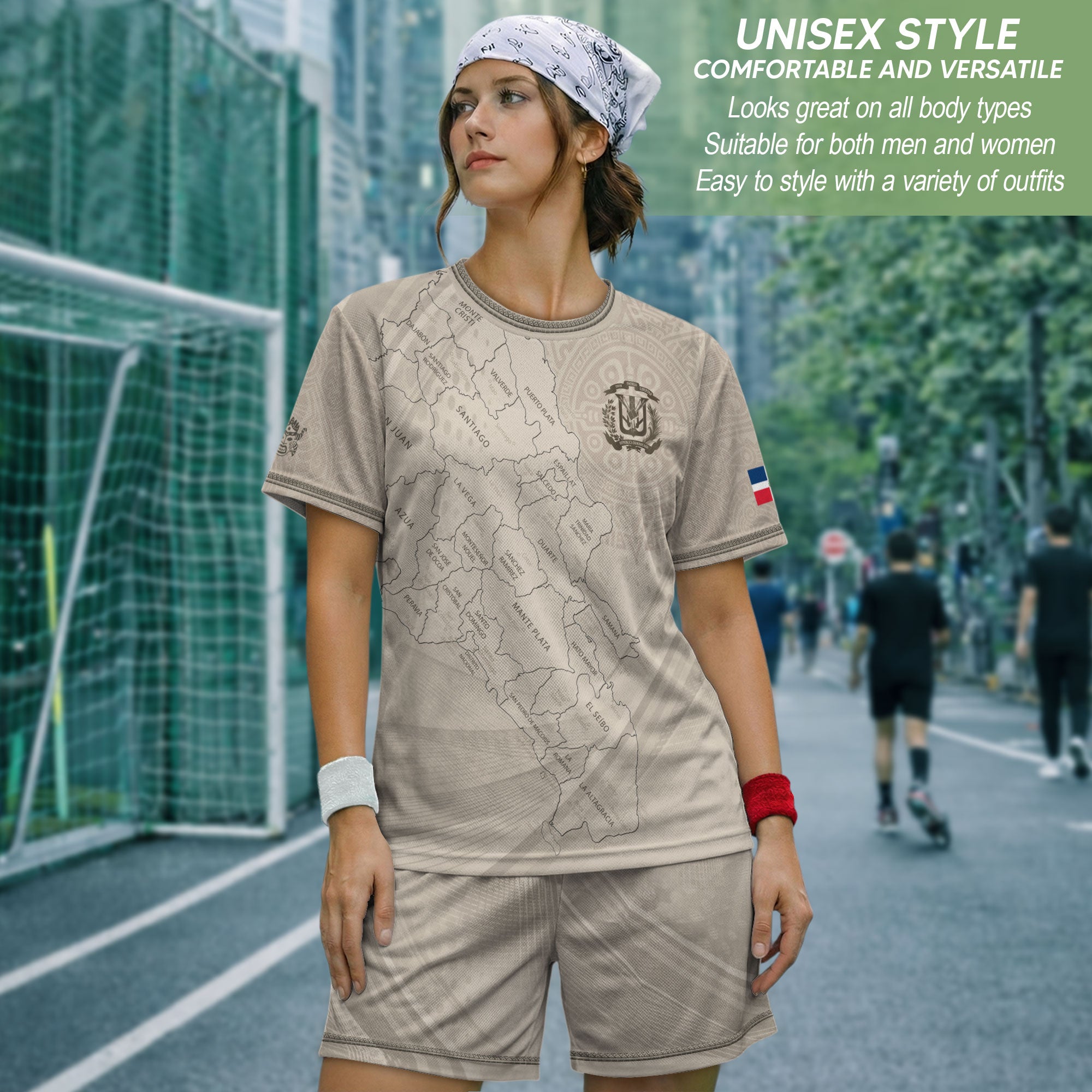Dominican Cultural Identity Soccer Jersey Beige, Heritage & Pride Edition