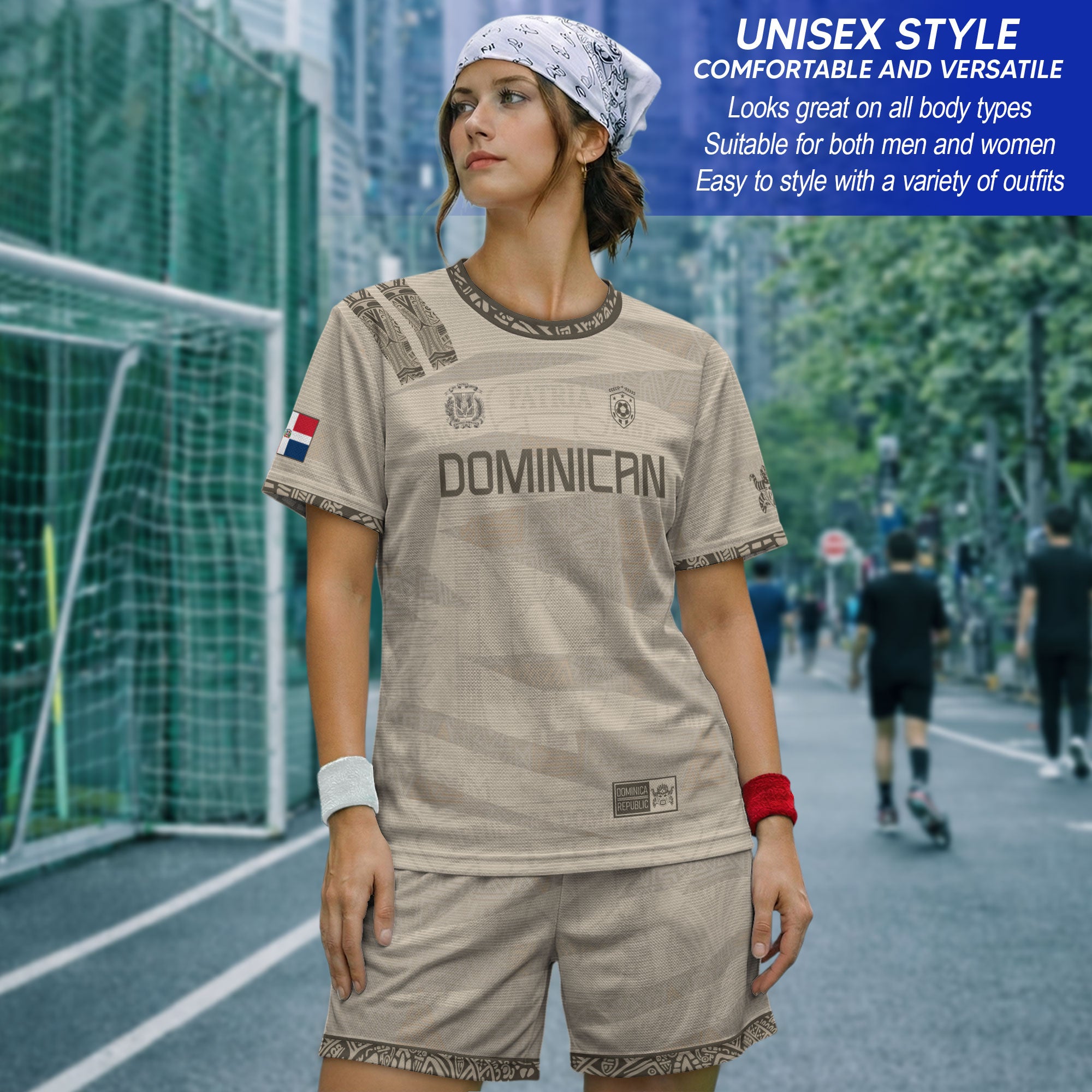 Dominican Republic Heritage Beige Earth Tone National Soccer Jersey